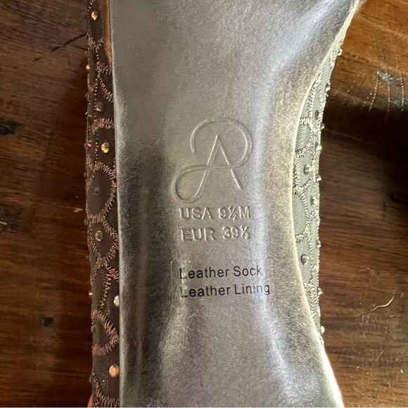 Adrianna Papell Peep Toe Mesh/Rhinestone Heels - Picture 5 of 10